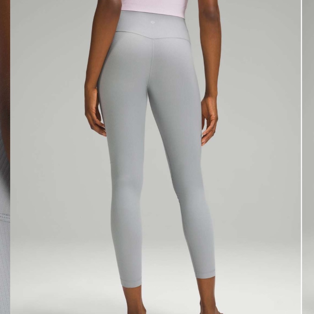 Lululemon Align Ribbed High Rise Pant Rhino Gray 28” size 6